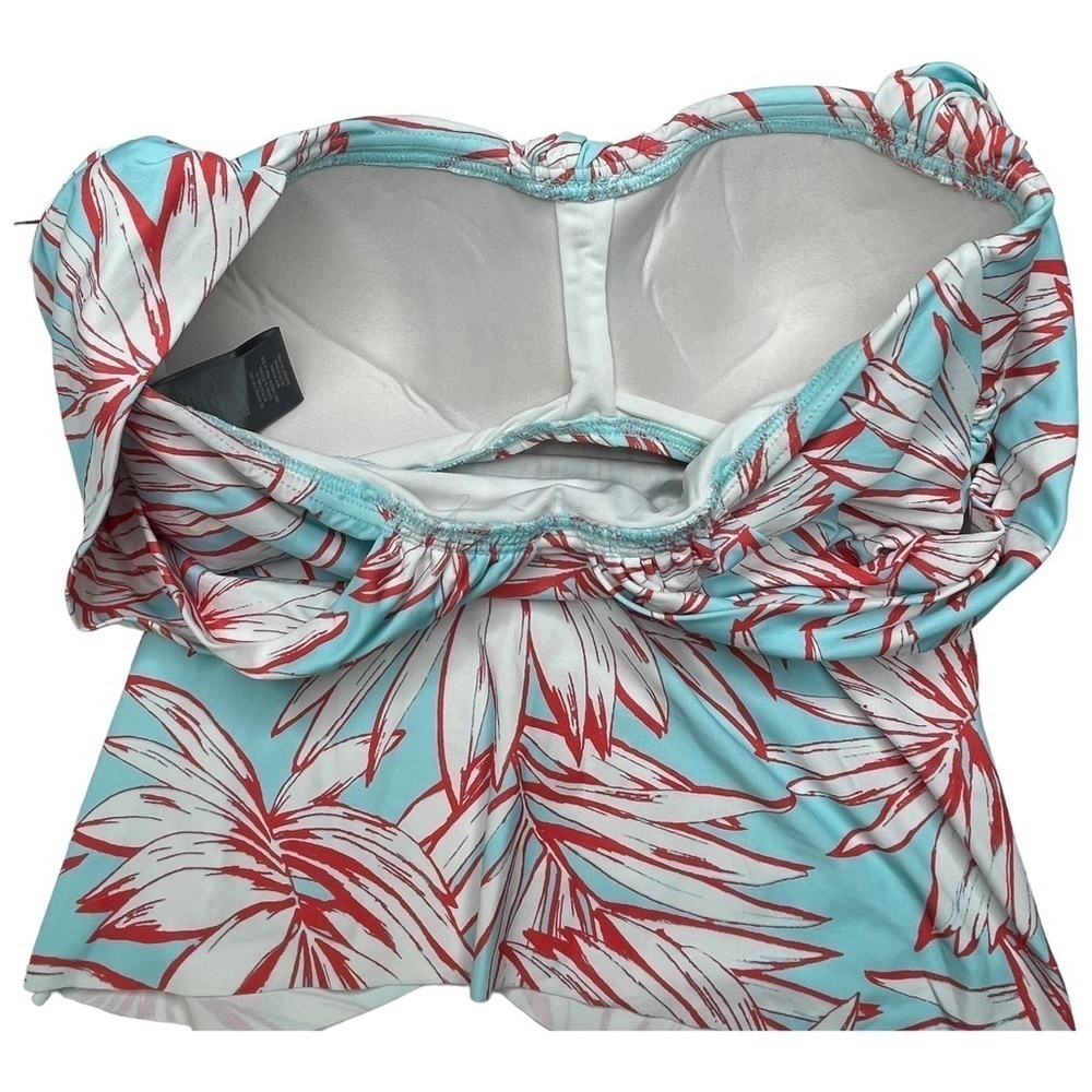 Vince Camuto Coastal Blue Draped Womens Tankini Swim Top Size XS - Picture 9 of 10